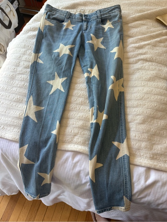 Stella McCartney Denim - Stella McCartney Blue Star Print Women's Jeans